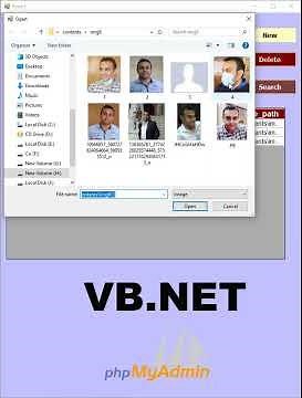 VB.NET MySQL phpmyadmin: CRUD Project Insert Update Delete Upload Images #shorts
