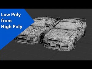 Low poly from Highpoly - 3ds max tutorial part - 1