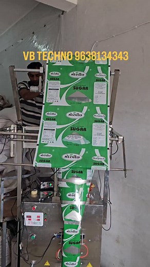 Automatic Sugar Packing Machine VB TECHNO 9638134343 #vbtechno #sugarpackingmachine #granulespackingmachine #grocerypackingmachine #fzl1000packingmachine #instagram #reels #trendingreels #viralreels #viral #nastapackingmachine #namkeenpackingmachine #teapackingmachine #pulsespackingmachine #dryfruitspackingmachine | VB Techno