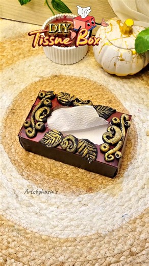 10K views · 163 reactions |  Waste Box দিয়ে বানালাম Luxury Tissue Box ️ #diy #crafts #tissuebox | Arts By HaSin's | Facebook