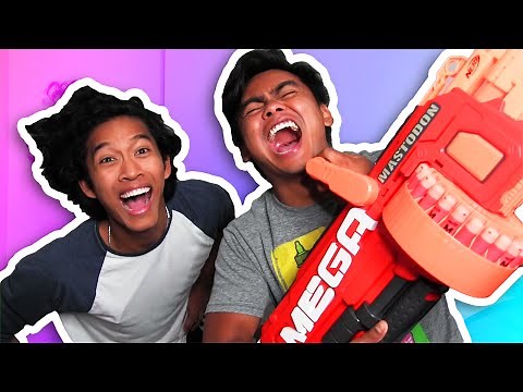 TRY NOT TO LAUGH + MACHINE GUN CHALLENGE!