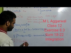 integration class 12 isc M l Aggarwal || integrals class 12 || Exercise 8.3 || substitution