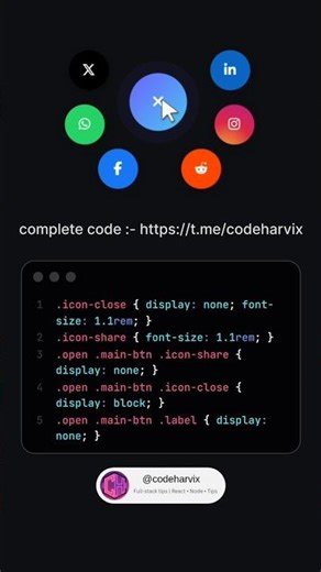 Share Button Animation 🔥 | Pure HTML & CSS
