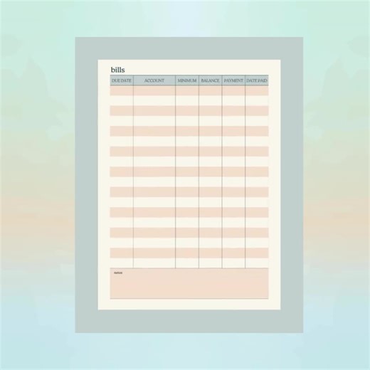 Printable Debt & Bill Tracker Bundle: Finance Planner, Expense Organizer (PDF) - Etsy
