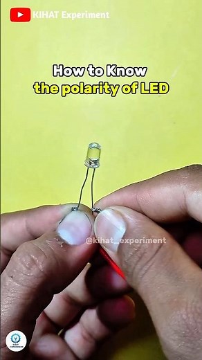 Know the Polarity of LED || lLED Experiment || LED polarity #ytshorts #shorts #led