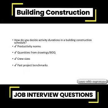 Planning Engineer Job Interview