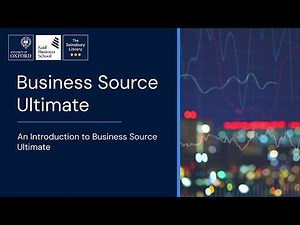 An Introduction to Business Source Ultimate