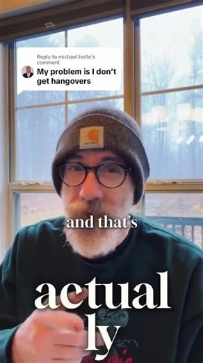 Not getting hangovers anymore usually isn’t good news