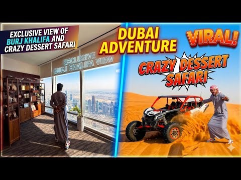 DUBAI ADVENTURE 🇦🇪 | I Got a Private View of Burj Khalifa & Then THIS Happened in Desert Safari 😳