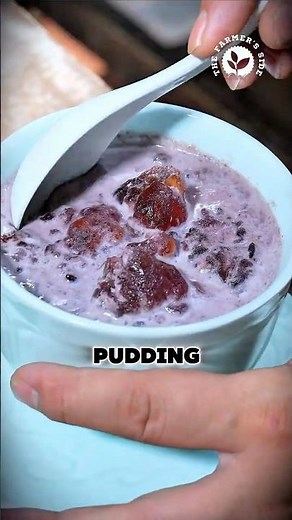 How Fresh Peach Gum Is Turned Into Creamy Purple Rice Pudding 🍮