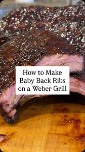 Chef Duce shows you how to grill Baby Back Ribs on a Weber! #babybackribs #webergrill #grilledribs #bbq #bbqtips | Duce Raymond