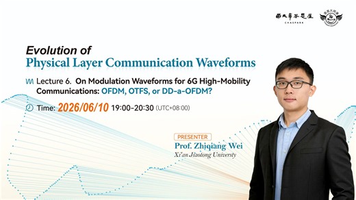Lecture 6. On Modulation Waveforms for 6G High-Mobility Communications: OFDM, OT