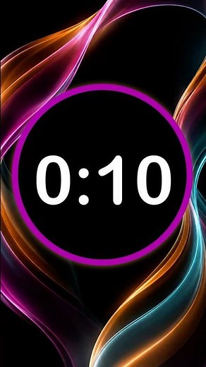 ⏱️ 10 Second Countdown Timer | Clock Ticking Sound & Alarm