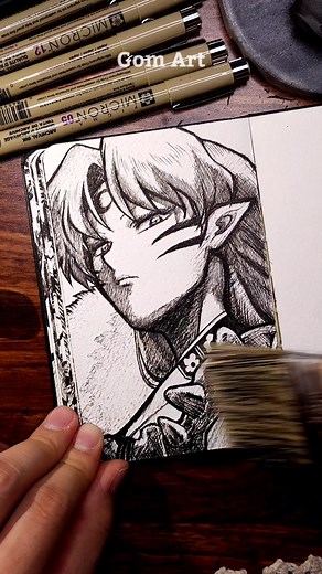 Drawing Relay: Sesshomaru Fan Art | Gom Art Channel