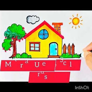 How To Draw a House Easy 🏠💖 | House Drawing Tutorial for Kids & Beginners