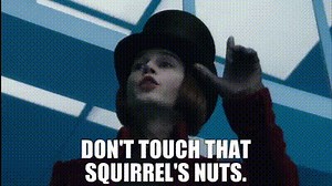 Don't touch that squirrel's nuts.