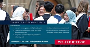 📣 Paid graduate opportunity 📣 Be part of the first UK Business School Graduate Programme, designed to help you develop the skills and experience needed to pursue a professional services or leadership position within the higher education sector. Submit your CV and Cover Letter to hr@business-school.ed.ac.uk by 5PM on Friday 9 December. #graduatejobs | University of Edinburgh Business School