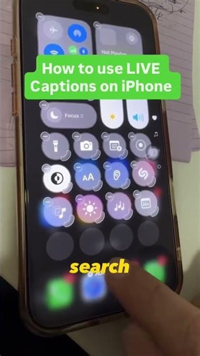 how to use live captions on iphone. #iphone #iphonepromax #iphoneair #ios