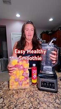 (UN?)healthy smoothie recipe - 566g of frozen fruit +17oz of flavored water #smoothie