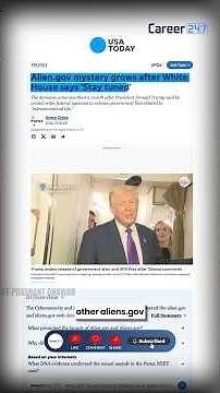 USA is about to Shock the World with Alien Website #USA #Trump #News