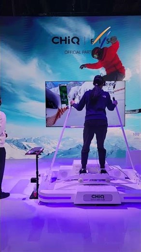 CHiQ at CES 2026 - High-energy VR and augmented reality skiing.