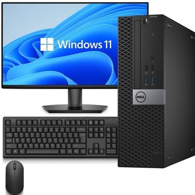 Dell Desktop PC intel i5-6th 32GB RAM 1TB SSD 500GB HDD Wi-Fi 24” LED Windows 11 | eBay