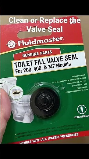 Whistling Toilet Fix