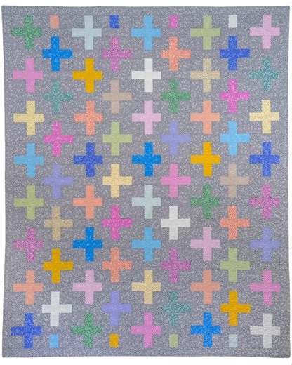 Hey you - stop whatever you're doing! Christa Watson just dropped a new pattern and you're going to want to get your hands on it! Featuring the Dazzle Dots collection, Christa created the Surplus Strips quilt and it sure is stunning! Find the pattern today at https://ow.ly/YGh750V6j8Z. | Benartex