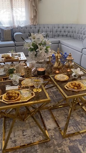 Elegant Coffee Table Setup in a Stylish Living Room