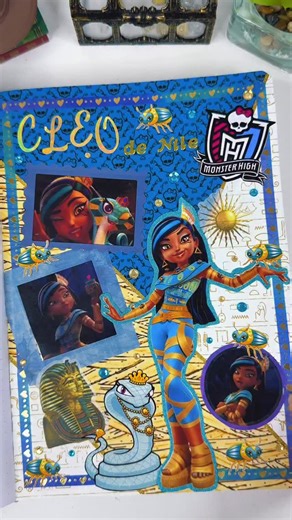 @charmorie_journals on Instagram: "CLEO DE NILE 👑✨ | Monster High ASMR Art Journal Sticker Collage #monsterhigh #cleodenile #asmr #artjournal #fyp"