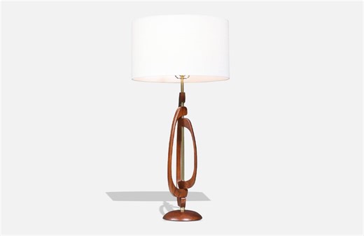 Mid-century Sculpted Table Lamp by Roller Lamp Co. - Etsy