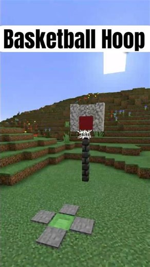 How to Build Basketball Hoop in Minecraft 🏀 #minecraft