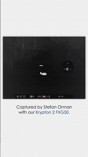 Rabbit captured with Pulsar Krypton 2 FXG50 - thermal imaging attachment. #pulsarvision