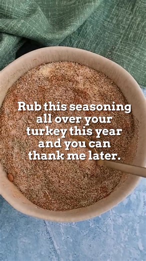 This homemade turkey rub is the perfect turkey seasoning to give your bird lots of flavor, just mix, rub down the bird inside and out, and get cooking! >> Comment “RECIPE" and I'll send this recipe straight to your DMs! 🥳 GET THE FULL RECIPE ⬇️ https://www.chilipeppermadness.com/recipes/turkey-seasoning/ Ingredients: 1 tablespoon sea salt 1 tablespoon paprika smoked paprika is great here 1 tablespoon onion powder 1 tablespoon garlic powder 1 teaspoon black pepper 1 teaspoons dried thyme 1 teasp