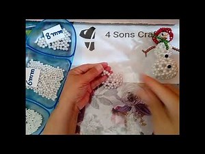 3D Beaded Snowman Part 1 Tutorial
