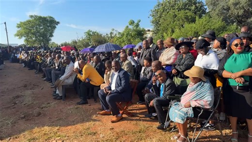 President Duma Boko arrives to pay his final respects at the funeral service of 13-year-old Leo Kaone Morubisi in Kanye, honoring a young voice whose courage and civic passion touched the nation. 🕊️ #BWPresidency🇧🇼 | BW Presidency
