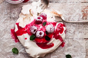 Individual Raspberry Pavlovas