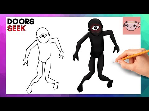 How To Draw Seek | Doors | Easy Step By Step Drawing Tutorial