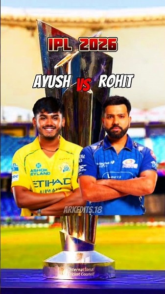 AYUSH MAHTRE VS ROHIT SHARMA 🥶 IPL 2026 COMPARISON VIDEO 🔥