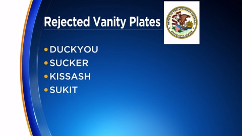 Illinois reveals rejected custom license plates