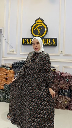 15K views · 177 reactions | Masya Allah, Gamis ceruty ZR premium Sale dari harga 150.000 sisa 110.00 aja!! Langsung order ke admin aja sebelum kehabisan 082352723403 | Faradiba By Nurfadhila Naz | Facebook