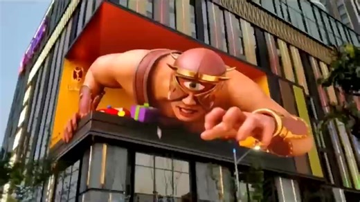 Front Service P4 Outdoor LED Display Ultra HD Naked Eye 3D Exterior LED Video Wall Factory Direct LED Screen for Brand Shop