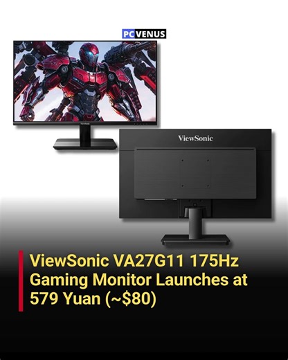 ViewSonic VA27G11 175Hz Gaming Monitor Launch