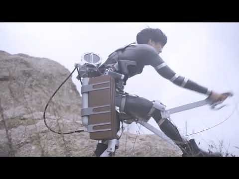 Attack On Titan Epic Levi Cosplay ODM Gear Photoshoot