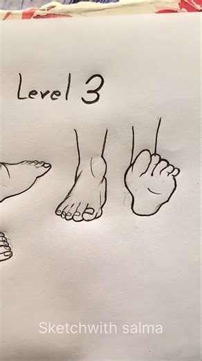 How to draw feet 🦶 #howtodraw #drawing #art #shorts #pov #fypage