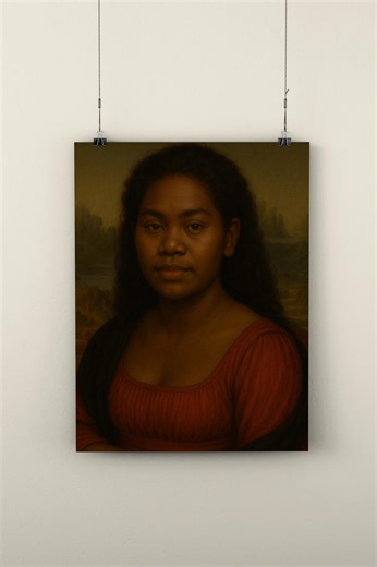 Papua New Guinea Model – Mona Lisa Woman Portrait – Renaissance Vintage Wall Art - Etsy