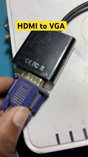 How to Convert HDMI To VGA Screen Display Out Converter#macnitesh#keyboardtricks#2025short