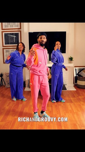 Dance Fitness | Creators on Instagram: "Richandgroovy.com Come dance with us on RichandGroovy.com Free 7 day trial. Link in bio! @_robrich @_lizrich #mommarich #dance #richandgroovy #tutorial #robrich"