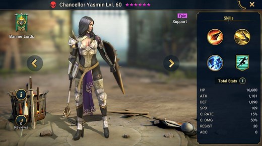 Chancellor Yasmin - HellHades - Raid Shadow Legends