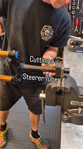 Danny B on Instagram: "Cutting a fork steerer tube - A section from a full build of a Santacruz Tallboy from a few weeks back. . . . . . . . . #mechaniclife #mechanicreel #fittingreel #dreambuild #asmr #bikeasmr #workshopasmr #bikeparts #sram #mechanichack #tools #santacruz #santacruzbicycles #toolsofthetrade #tech #workshop #mechaniclife #bikemechanic #bicyclemechanic #bikes #bikeshop #bikeshoplife #mechanic #bikelife #bikereel #tricksandtips #bikeshoplife #mtb #fridayfeeling"